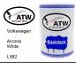 Preview: Volkswagen, Arcona White, L582: 500ml Lackdose, von ATW Autoteile West.